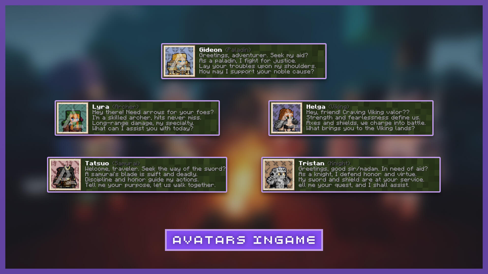 Avatars In-Game